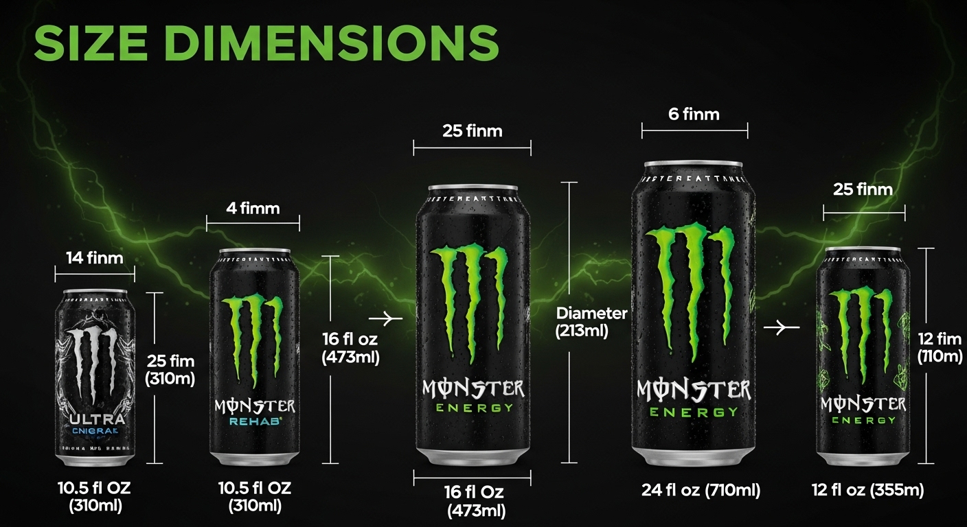 Monster Can Dimensions