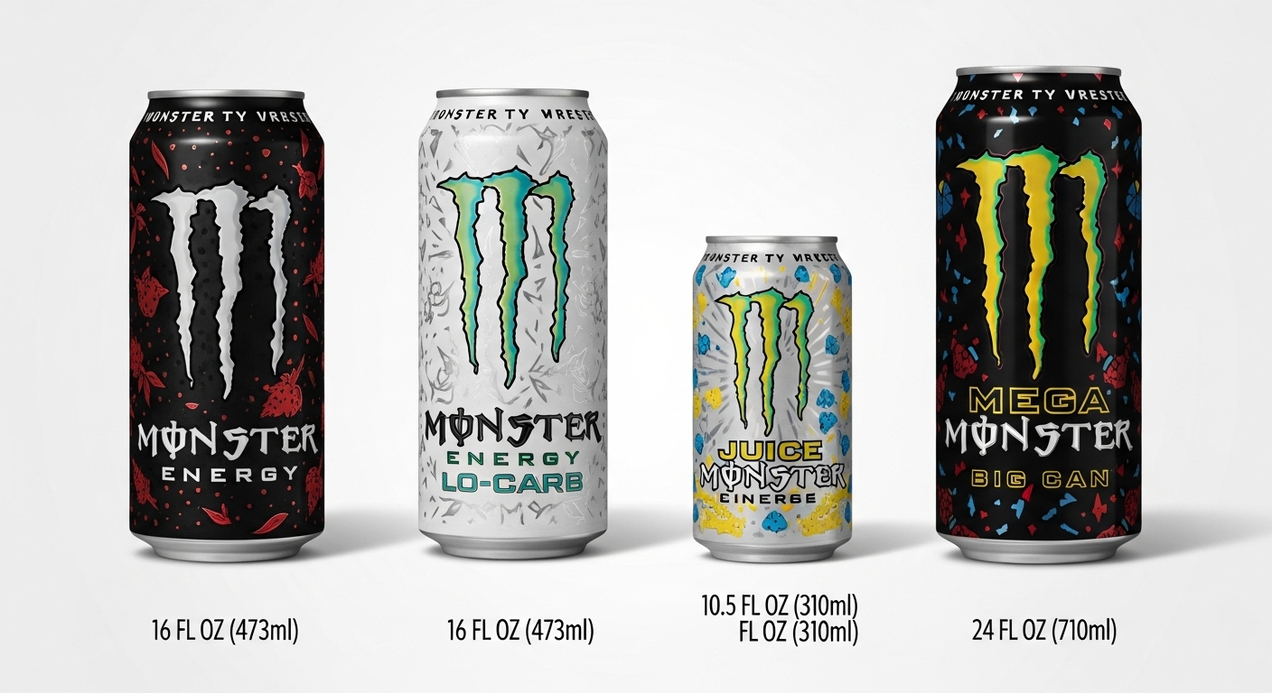 Monster Can Sizes
