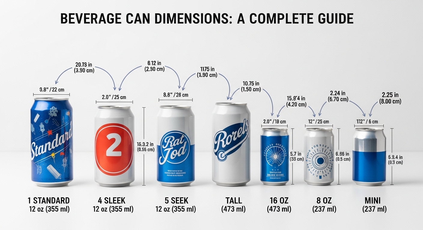 Beverage Can Dimension