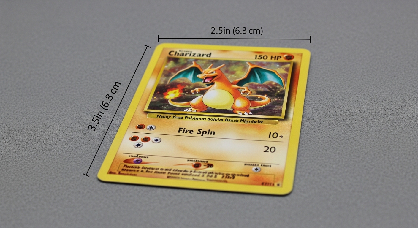 Dimensions of a Pokémon Card