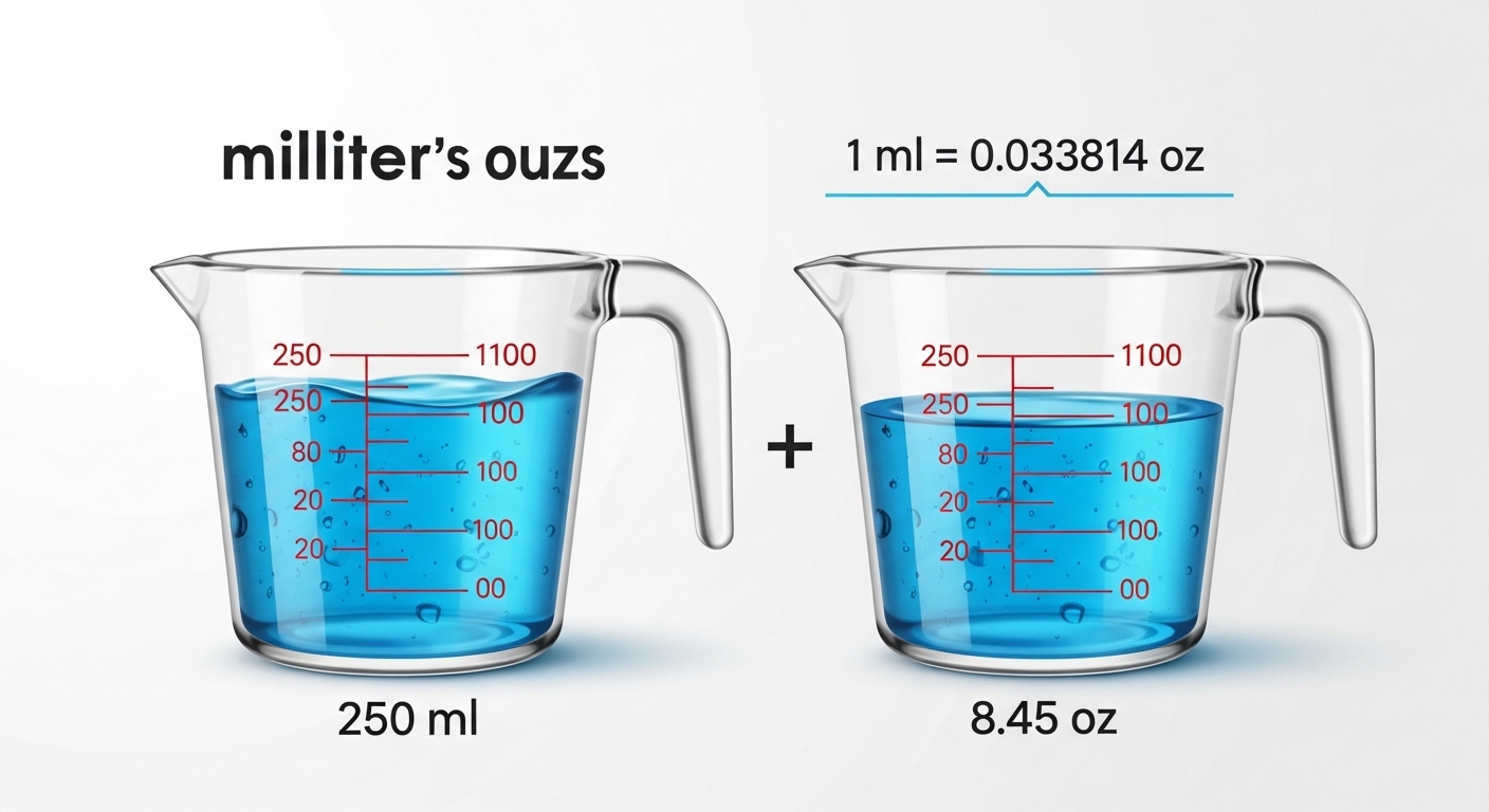 How Many Ounces Are in 250 ml?