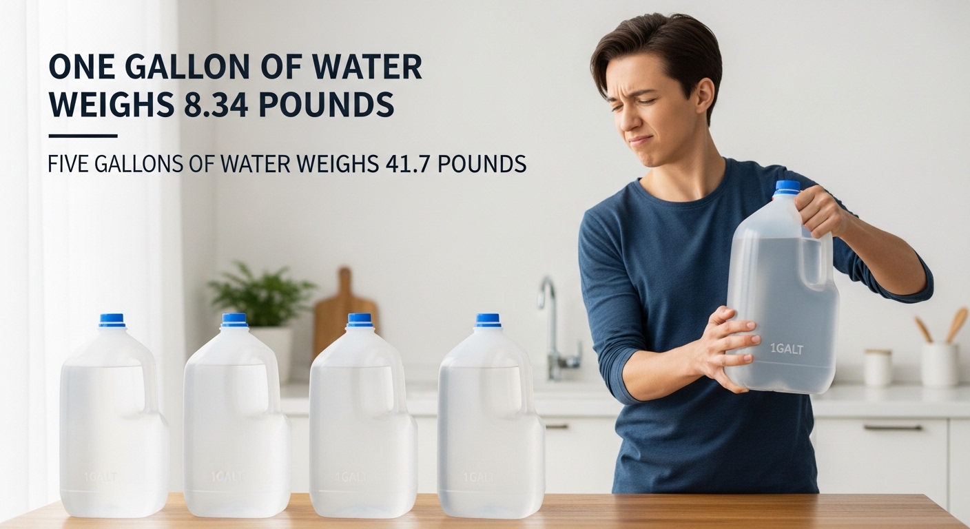Weight of 5 Gallons of Water