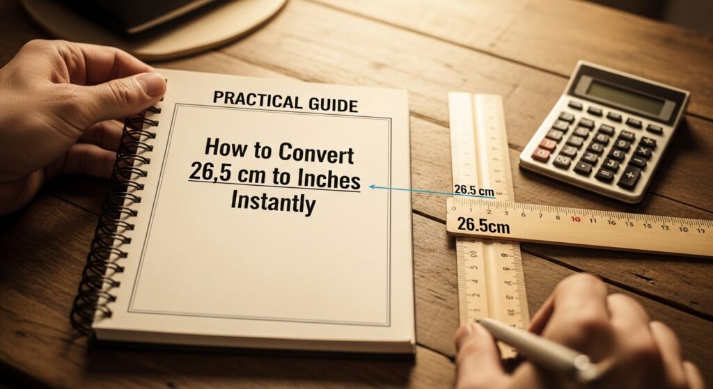 26.5 cm to Inches Instantly