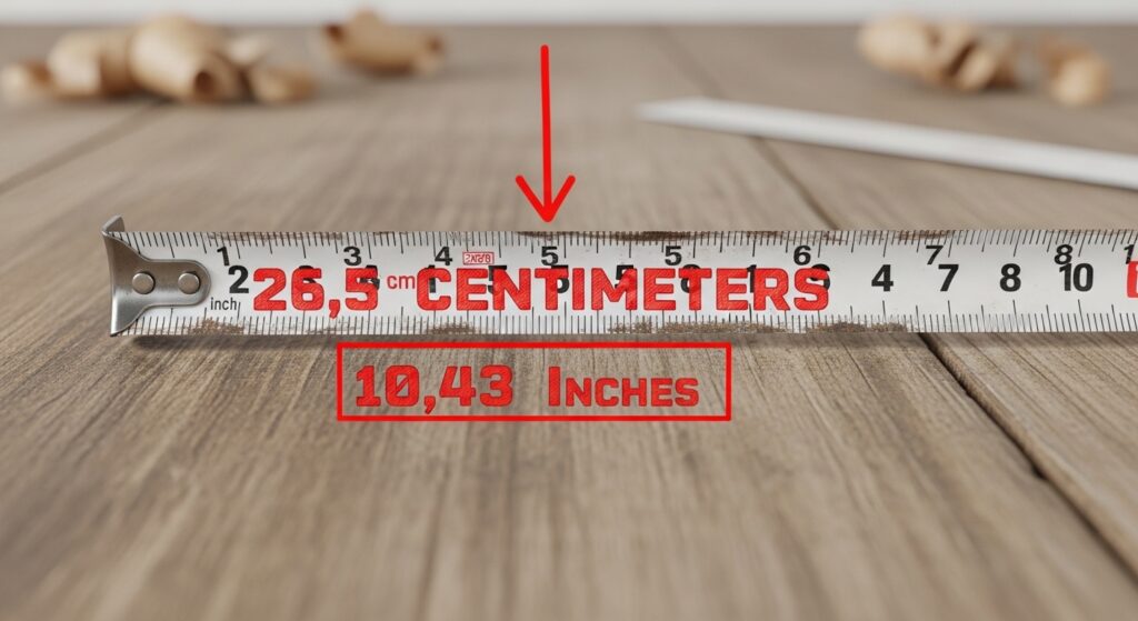 6.5 Centimeters to Inches 