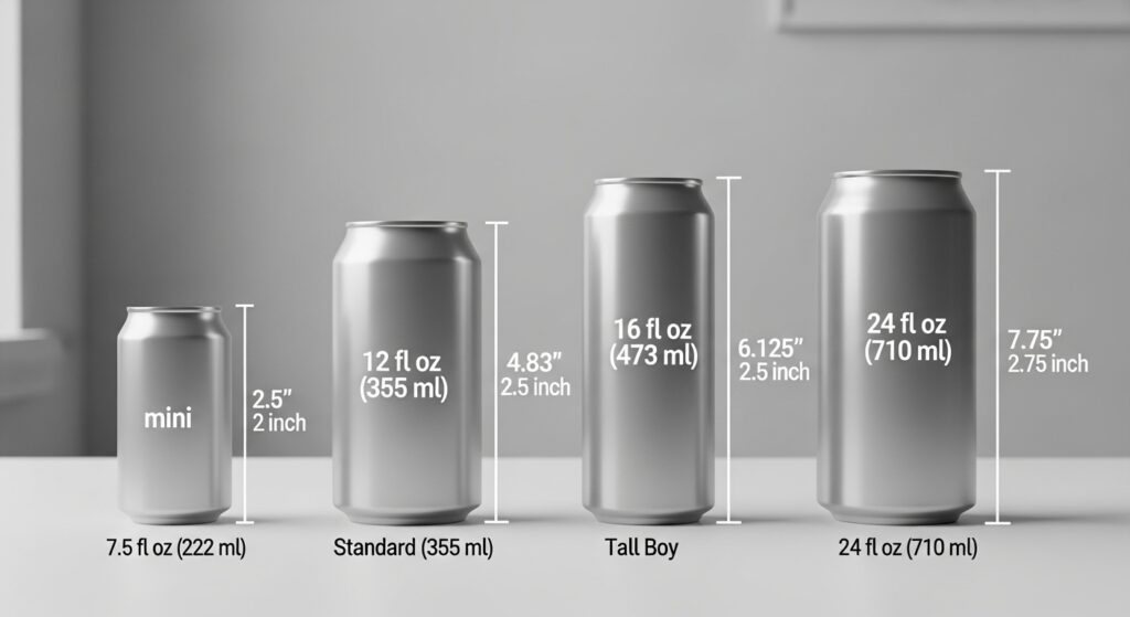 Beverage Can Sizes