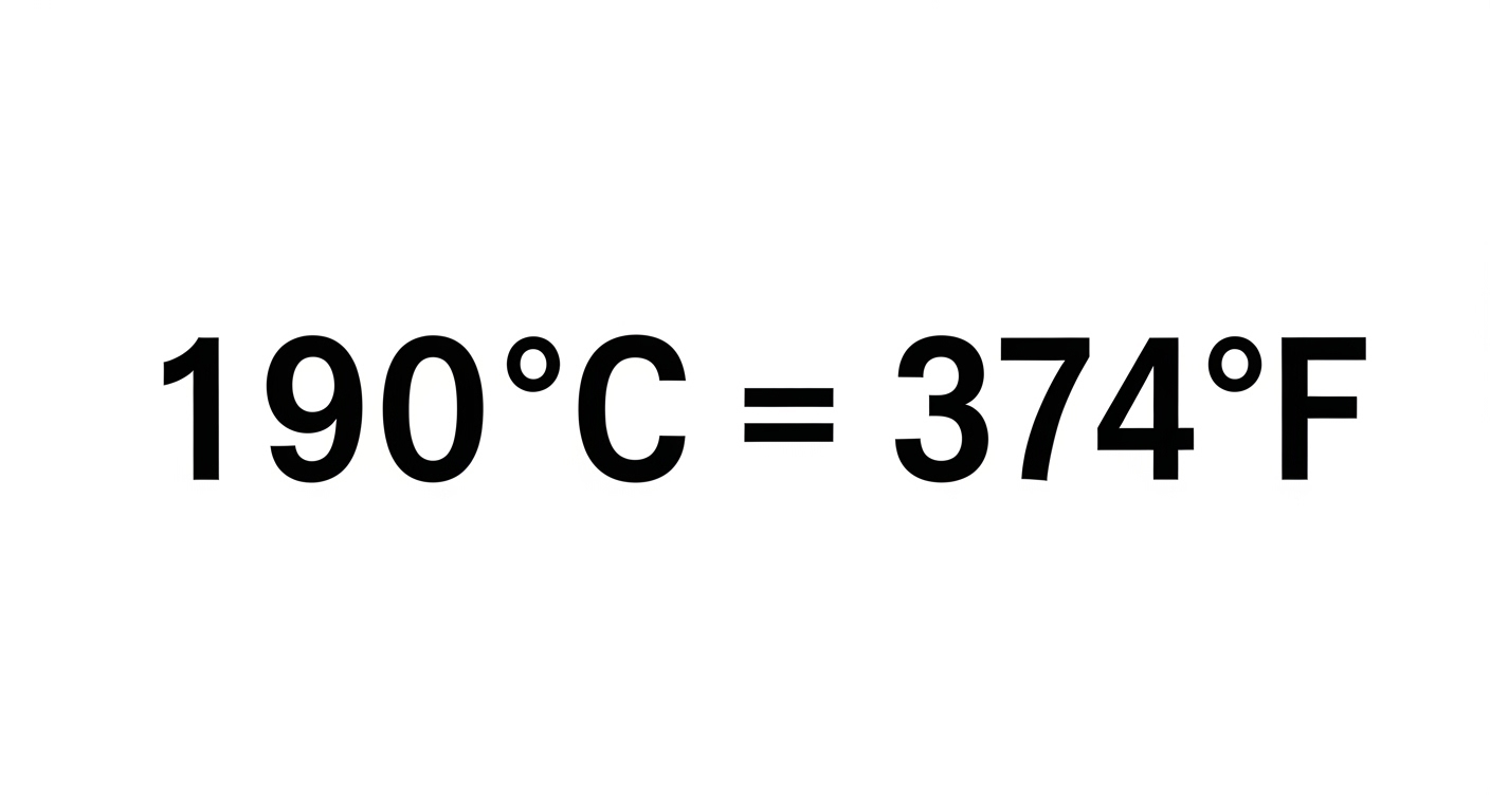 190 Degrees Celsius