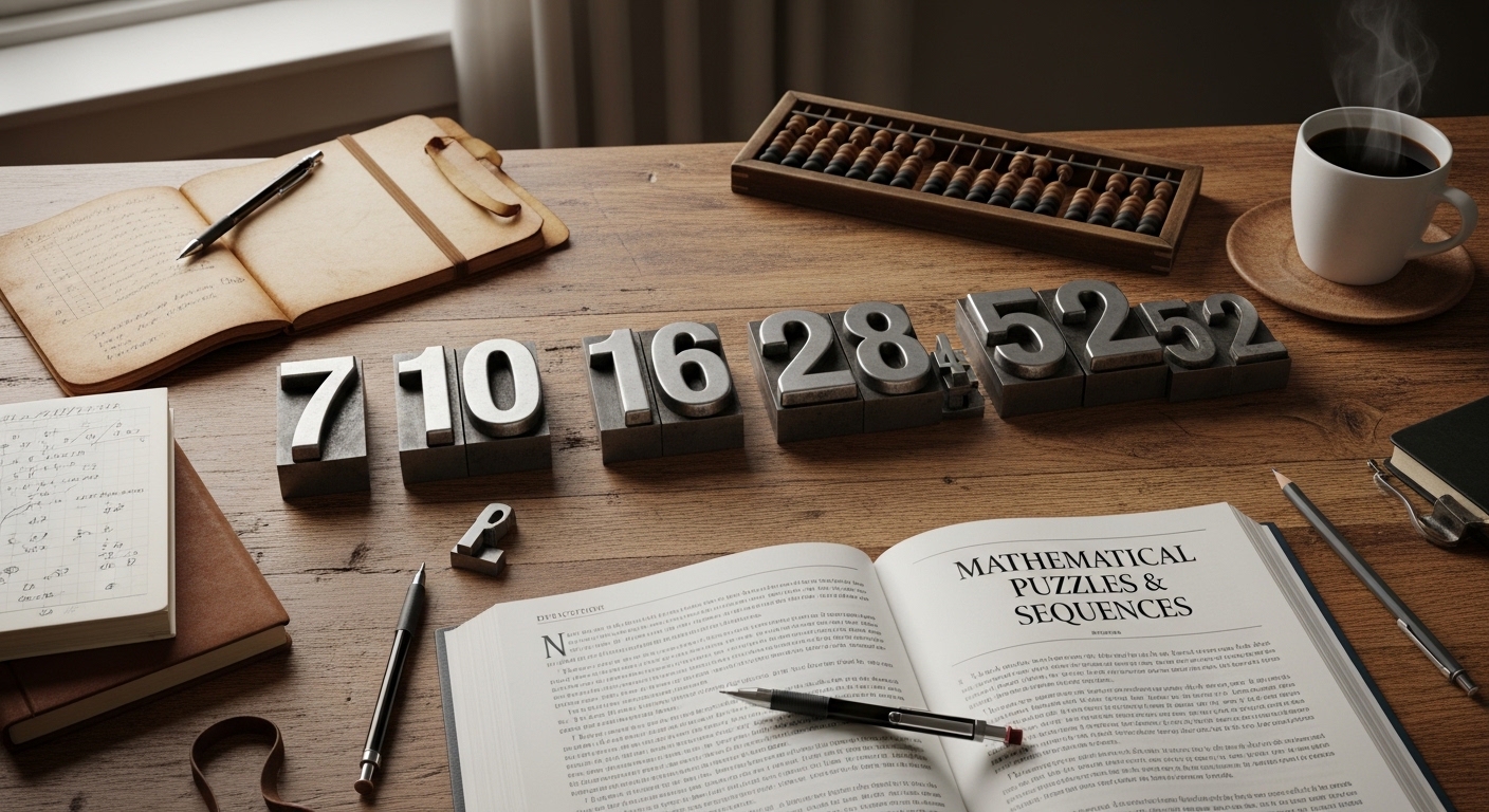 What Is the Next Number in This Sequence 7, 10, 16, 28, 52?