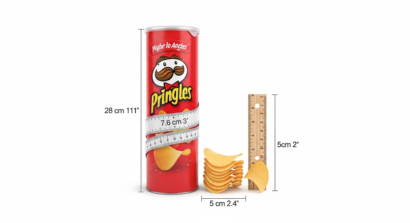 Pringles Dimensions: Size