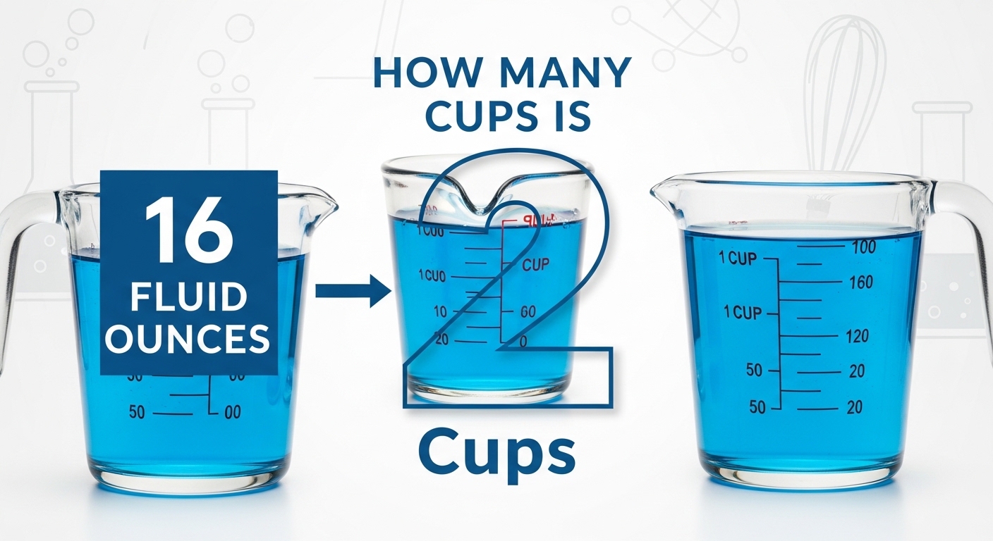 How Many Cups is 16 Fluid Ounces?