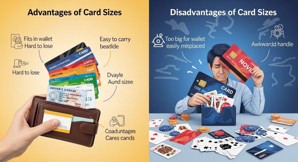 Advantages and Disadvantages of Card Sizes
