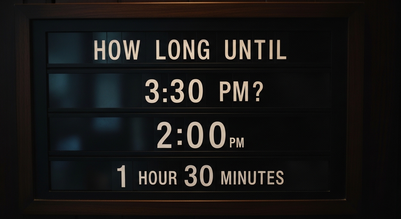 How Long Until 3:30 PM?