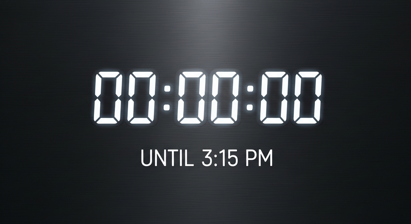 How Long Until 3:15 PM