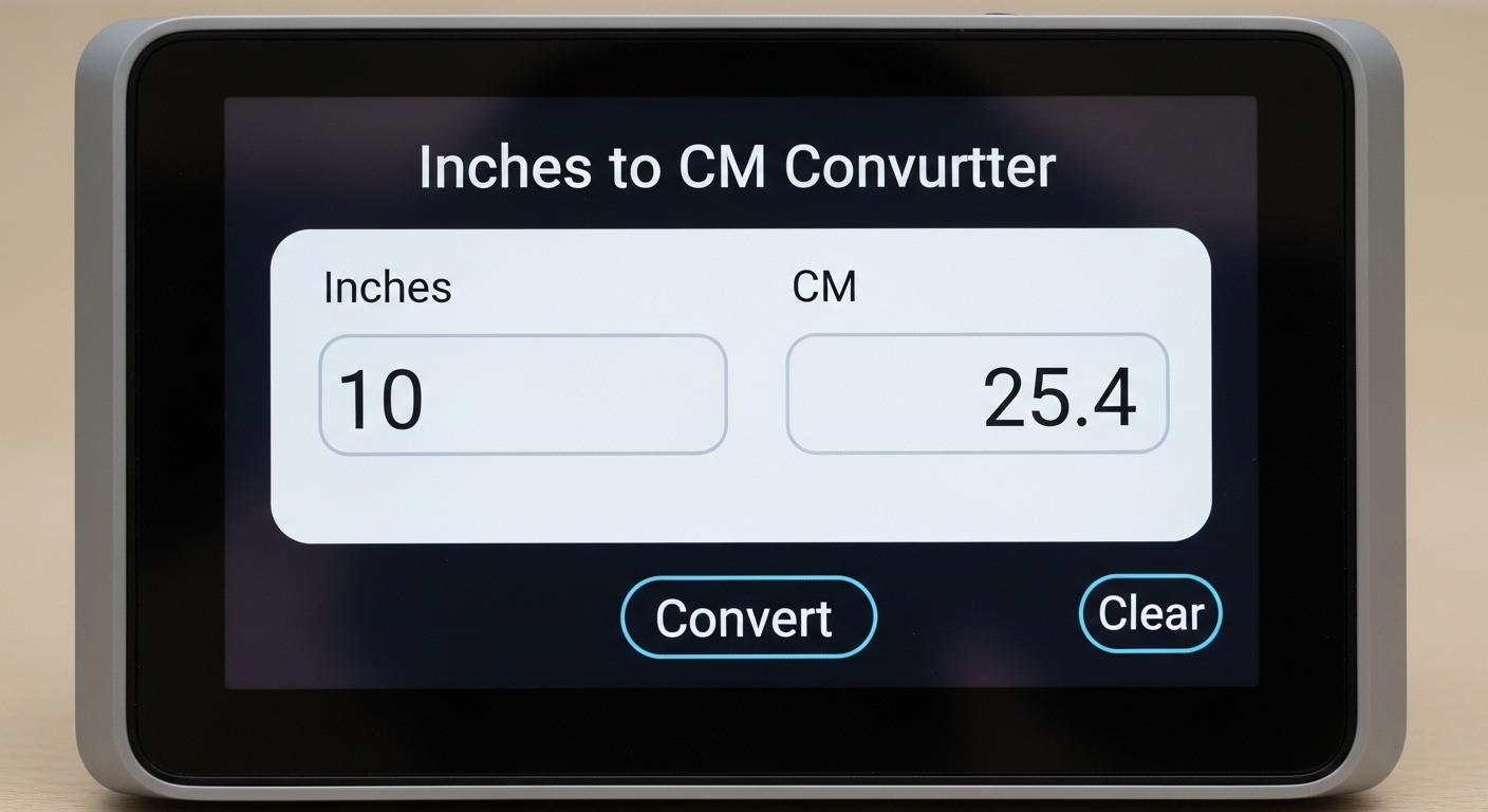 Inches to CM Converter