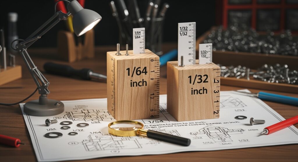 1/64 and 1/32 Inches